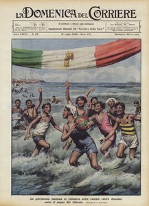 De Italiaanse jeugd herstelt zich in de fascistische zomerkolonies, onder het teken van de Littorio